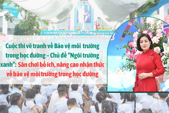 Cuộc thi vẽ tranh về Bảo vệ môi trường trong học đường - Chủ đề “Ngôi trường xanh”: Sân chơi bổ ích, nâng cao nhận thức về bảo vệ môi trường trong học đường