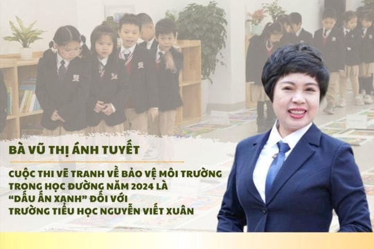 Cuộc thi vẽ tranh về bảo vệ môi trường trong học đường năm 2024 là “Dấu ấn xanh” đối với Trường Tiểu học Nguyễn Viết Xuân