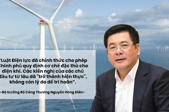 Bộ trưởng Bộ Công Thương: Đã có cơ chế đặc thù cho điện khí, nếu tiếp tục trì hoãn, Bộ sẽ kiến nghị thu hồi