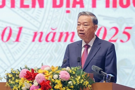 Tổng Bí thư Tô Lâm dự Hội nghị tổng kết công tác năm 2024, triển khai công tác năm 2025 của Chính phủ