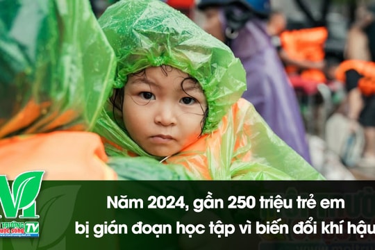 [VIDEO] Năm 2024, gần 250 triệu trẻ em bị gián đoạn học tập vì biến đổi khí hậu