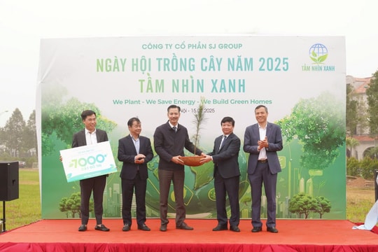 SJ Group tổ chức “Ngày hội trồng cây năm 2025”, cam kết trồng mới 7.000 cây xanh đô thị