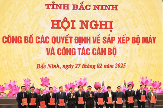 Bắc Ninh giảm 172 đầu mối sau sắp xếp bộ máy