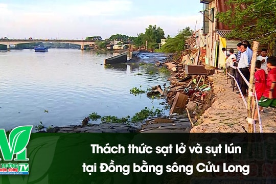 [VIDEO] Thách thức sạt lở và sụt lún tại Đồng bằng sông Cửu Long