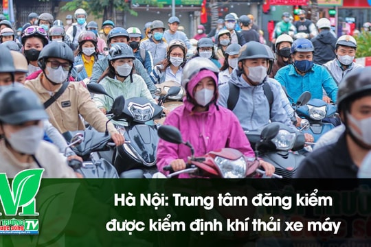 Hà Nội: Trung tâm đăng kiểm được kiểm định khí thải xe máy