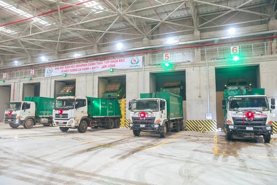 Từ 1/5, nhà máy điện rác Seraphin (Hà Nội) chính thức tiếp nhận rác để vận hành thử