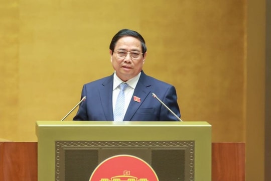 Thủ tướng Phạm Minh Chính trình bày Báo cáo của Chính phủ tại Kỳ họp thứ 9, Quốc hội khóa XV