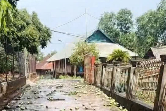 Mưa dông diện rộng gây thiệt hại tại nhiều địa phương