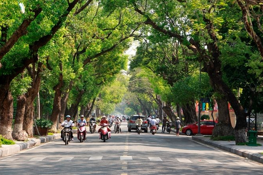 Sáng nay (12/5), chất lượng không khí Hà Nội được cải thiện rõ rệt