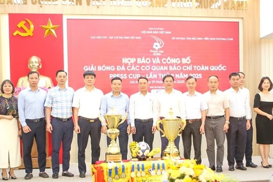 Giải bóng đá các cơ quan báo chí toàn quốc Press Cup lần thứ 9 năm 2025 diễn ra ở Bắc Ninh