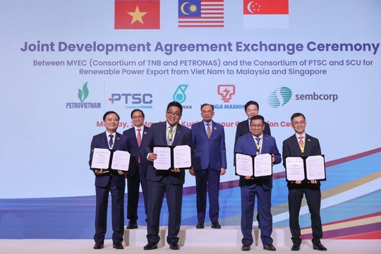 Việt Nam thỏa thuận xuất khẩu điện sạch sang Singapore và Malaysia