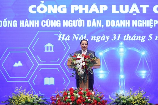 Thủ tướng Phạm Minh Chính khai trương Cổng Pháp luật quốc gia