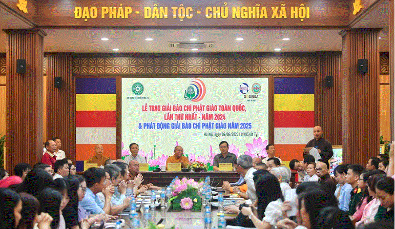 Trao giải Giải Báo chí toàn quốc về Phật giáo lần thứ nhất và phát động Giải Báo chí Phật giáo toàn quốc năm 2025