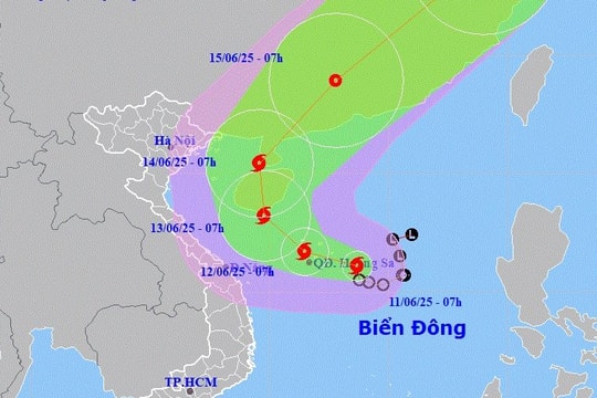 Bão số 1 hình thành trên Biển Đông, chuyên gia dự báo đường đi