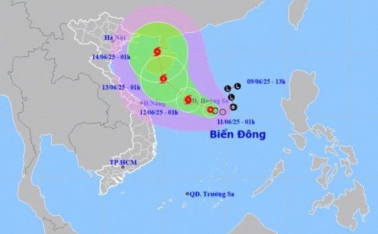 Áp thấp nhiệt đới mạnh lên thành bão số 1, nhiều nơi mưa lớn