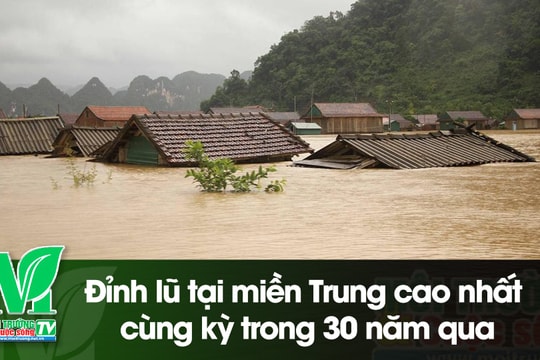 [VIDEO] Đỉnh lũ tại miền Trung cao nhất cùng kỳ trong 30 năm qua