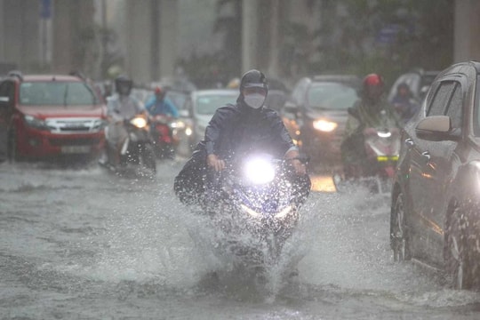 Dự báo thời tiết Hà Nội ngày 1/7/2025: Trời mưa to, gió lớn
