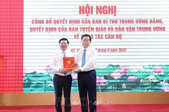 Ông Trần Thanh Lâm làm Phó trưởng Ban Tuyên giáo và Dân vận Trung ương
