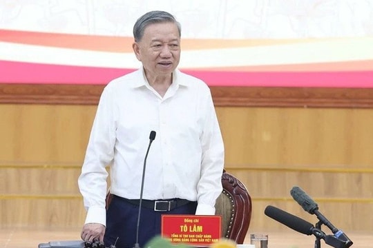 Tổng Bí thư Tô Lâm kiểm tra hoạt động chính quyền địa phương 2 cấp tại Hà Nội