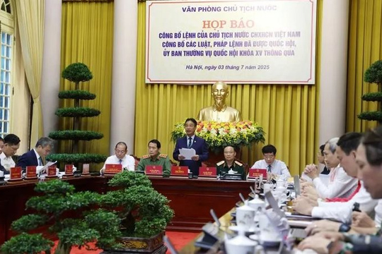 Công bố Lệnh của Chủ tịch nước về 15 luật, 1 pháp lệnh vừa được thông qua