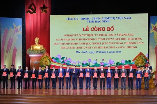 Danh sách bí thư 99 xã, phường tại tỉnh Bắc Ninh mới