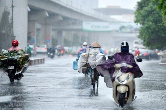Dự báo thời tiết Hà Nội ngày 10/7/2025: Nhiều mây, nhiều lúc có mưa rào và dông
