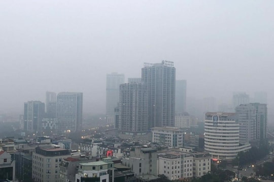Sáng 17/7, chất lượng không khí ở Hà Nội không tốt với nhóm nhạy cảm