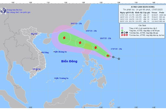 Bộ Công Thương ban hành công điện về ứng phó áp thấp nhiệt đới vào Biển Đông