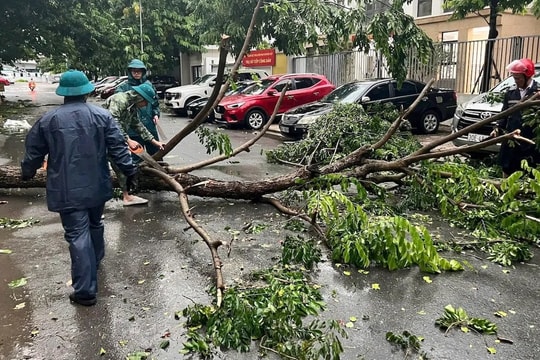 Hà Nội đối mặt mưa lớn, gió giật mạnh khi bão số 3 tiến gần