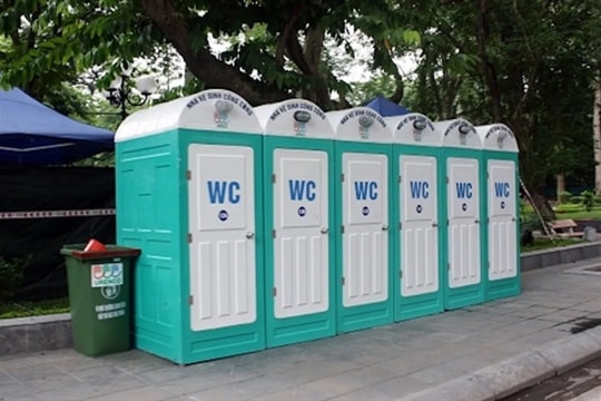 Hà Nội lắp đặt hơn 600 nhà vệ sinh lưu động phục vụ dịp Quốc khánh 2/9