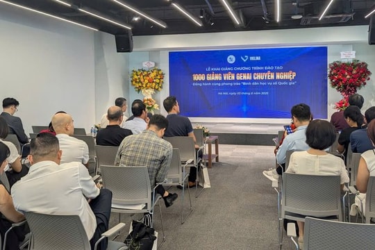 Phong trào “Bình dân học vụ số Quốc gia”: Đào tạo 1.000 giảng viên AI chuyên nghiệp
