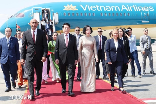 Chủ tịch nước Lương Cường bắt đầu chuyến thăm cấp Nhà nước Cộng hòa Ai Cập