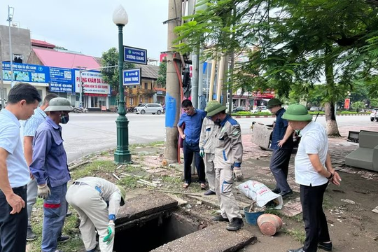Bắc Ninh: Nạo vét cống, giải quyết dứt điểm điểm đen ngập úng tại phường Bắc Giang
