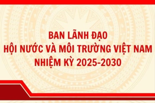 [Infographic] Ban lãnh đạo Hội nước và Môi trường Việt Nam nhiệm kỳ 2025-2030