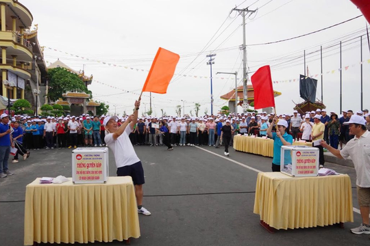 Đồn Biên phòng Phước Tỉnh hưởng ứng chương trình “Đi bộ đồng hành – Chia sẻ yêu thương”
