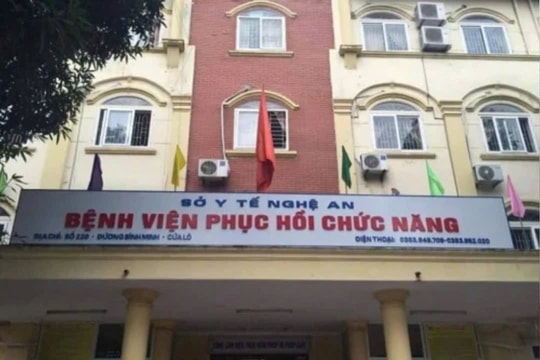 Nghệ An: Bệnh viện Phục hồi chức năng bị xử phạt và tạm dừng khai thác nước dưới đất vì không có giấy phép