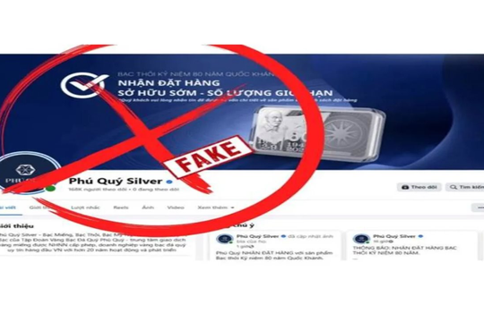 Giả mạo Fanpage, lừa bán bạc kỷ niệm Quốc khánh 2/9