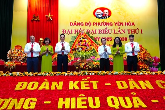 Đại hội Đảng bộ phường Yên Hòa: Đổi mới, sáng tạo, phát triển bền vững