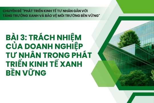 Bài 3: Trách nhiệm của doanh nghiệp tư nhân trong phát triển kinh tế xanh bền vững