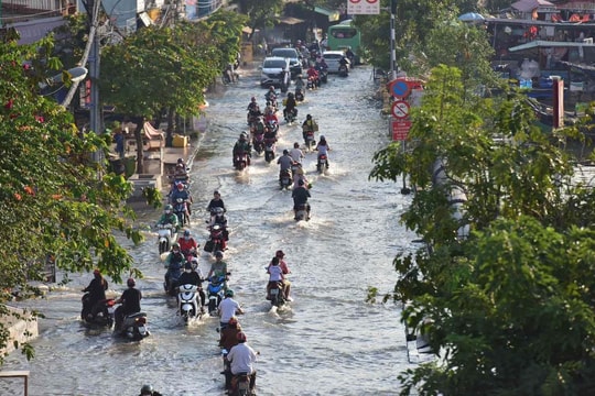 Đông Nam Bộ đối mặt triều cường, nguy cơ ngập úng và xâm nhập mặn