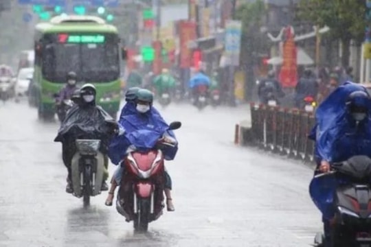 Dự báo thời tiết Hà Nội ngày 25/8/2025: Trời có mưa vừa, mưa to và dông