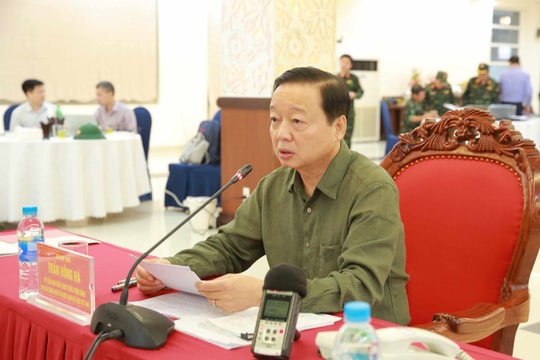Phó Thủ tướng Trần Hồng Hà họp chỉ đạo khắc phục và ứng phó với mưa lũ sau bão số 5