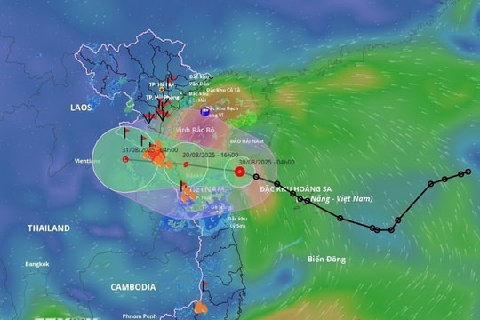 Áp thấp trên Biển Đông mạnh lên thành bão số 6, từ Thanh Hóa đến Huế có mưa to
