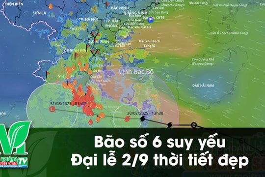 [VIDEO] Bão số 6 suy yếu, Đại lễ 2/9 thời tiết đẹp
