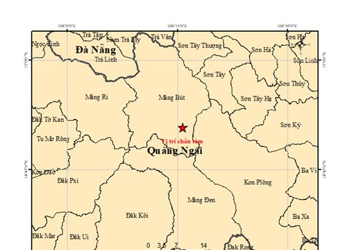 Quảng Ngãi ghi nhận thêm hai trận động đất liên tiếp rạng sáng 17/9