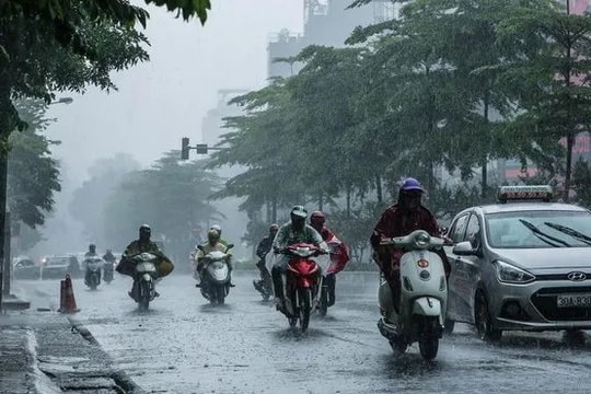 Dự báo thời tiết Hà Nội ngày 22/9/2025: Có mưa rào và dông rải rác