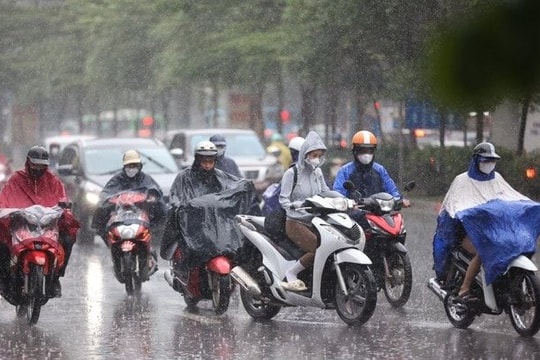 Dự báo thời tiết Hà Nội ngày 25/9/2025: Mưa to đến rất to, gió mạnh