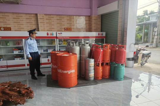 Kinh doanh khí không đủ điều kiện, một doanh nghiệp bị xử phạt