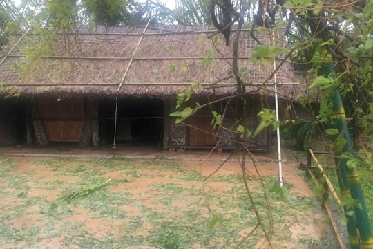Nhà tranh Bác Hồ vững chãi giữa bão số 10