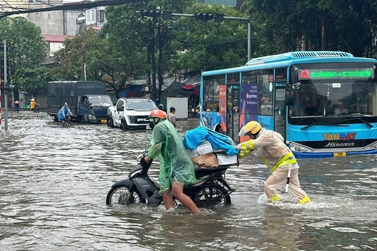 Hà Nội lên phương án cấm đường tại các điểm ngập sâu trên 30 cm